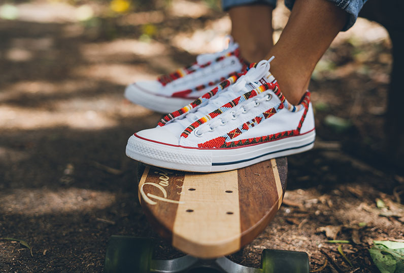 Native American Beadwork and Popular Shoes Collide